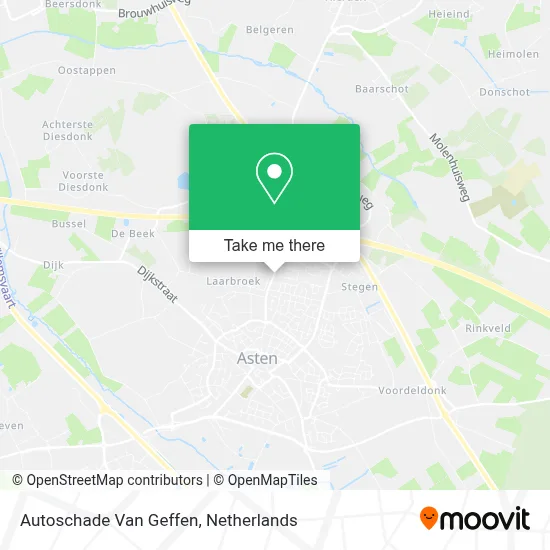 Autoschade Van Geffen map