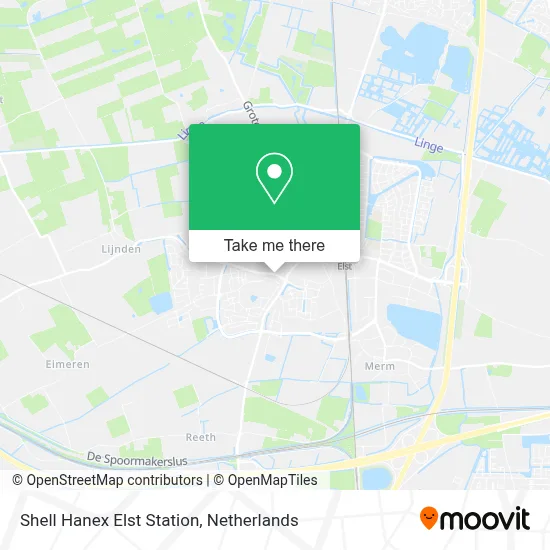 Shell Hanex Elst Station Karte