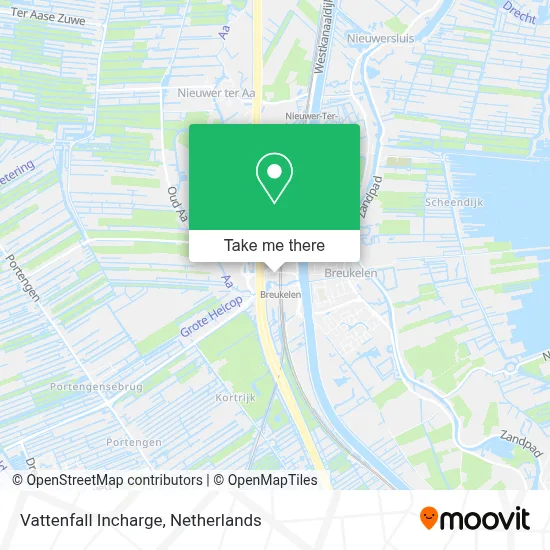 Vattenfall Incharge map