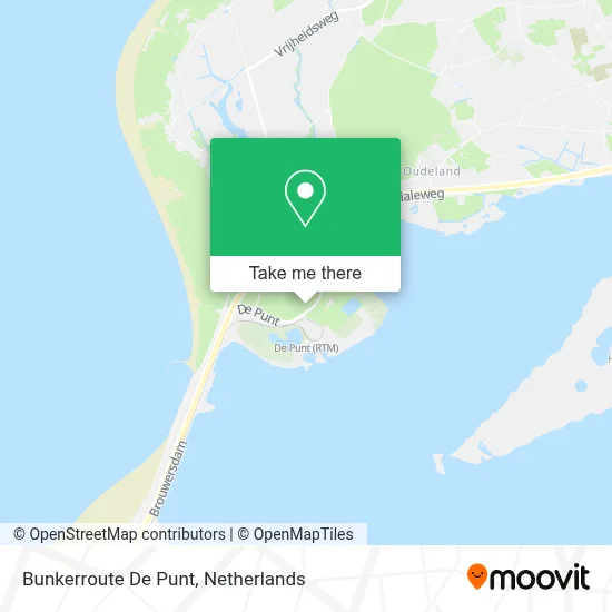 Bunkerroute De Punt Karte