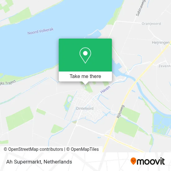 Ah Supermarkt map