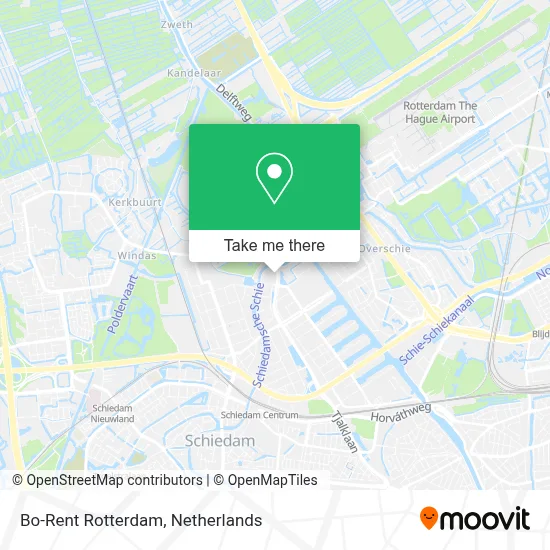Bo-Rent Rotterdam map