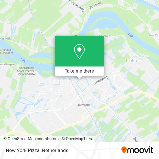 New York Pizza map