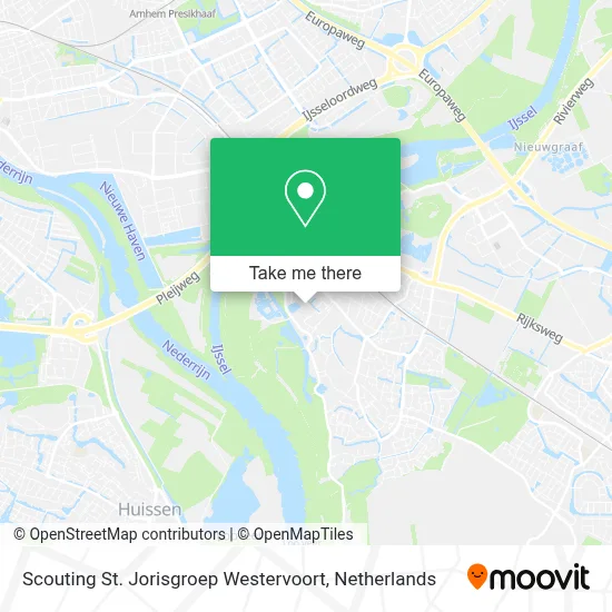Scouting St. Jorisgroep Westervoort map