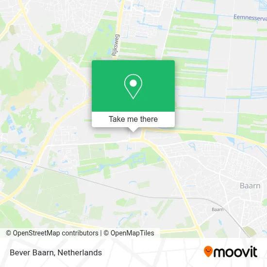 Bever Baarn map
