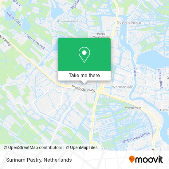 Surinam Pastry map