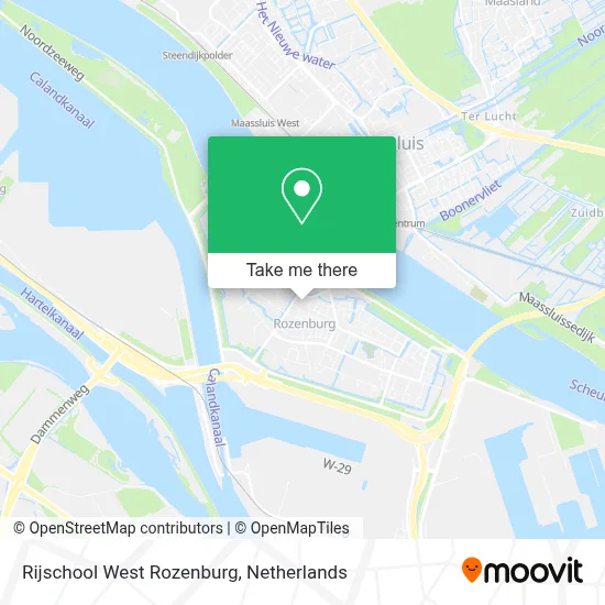 Rijschool West Rozenburg map