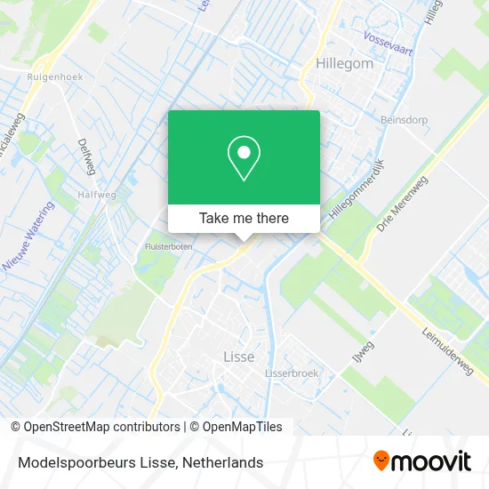 Modelspoorbeurs Lisse map