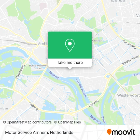 Motor Service Arnhem map