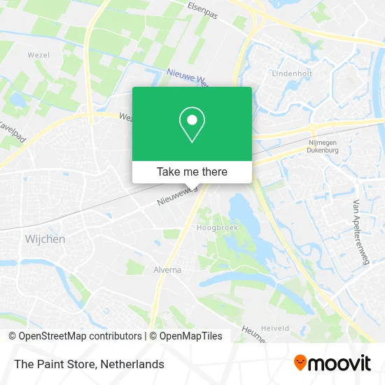 The Paint Store map