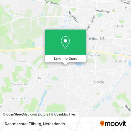 Rentmeester Tilburg map