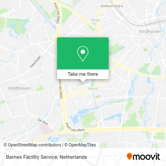 Barnes Facility Service map