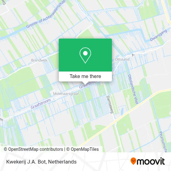 Kwekerij J.A. Bot map