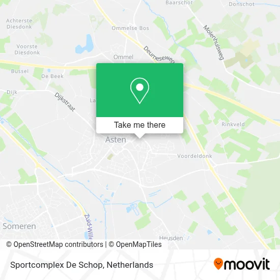 Sportcomplex De Schop map