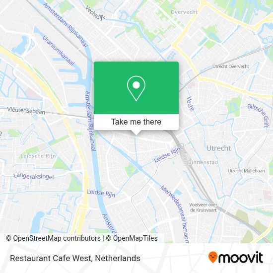 Restaurant Cafe West map