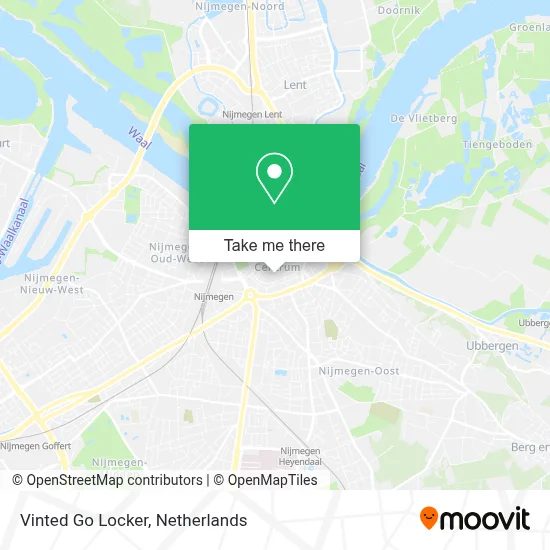 Vinted Go Locker map