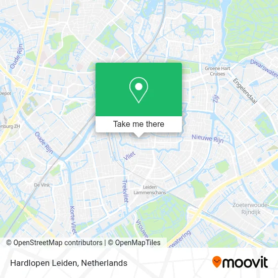 Hardlopen Leiden map