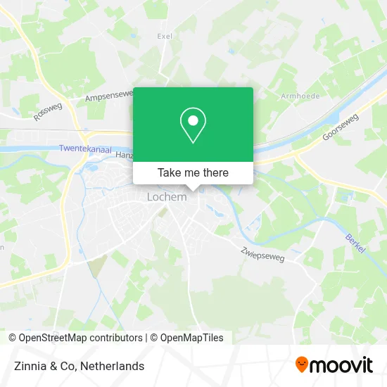 Zinnia & Co map