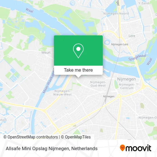 Allsafe Mini Opslag Nijmegen map