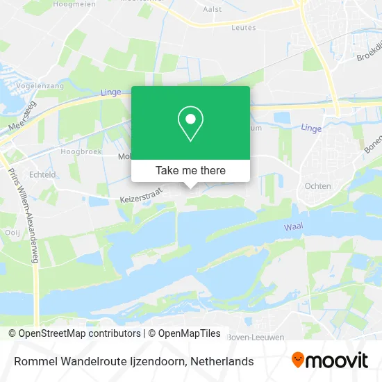 Rommel Wandelroute Ijzendoorn map