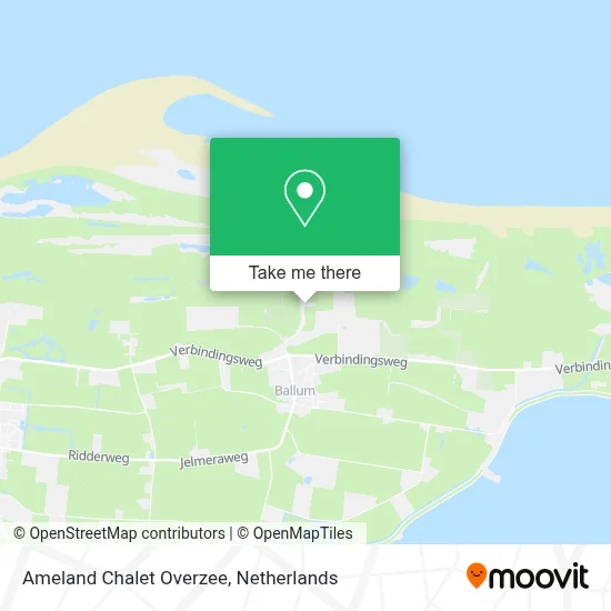 Ameland Chalet Overzee Karte