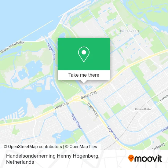 Handelsonderneming Henny Hogenberg map
