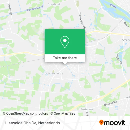 Hietweide Obs De map