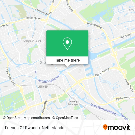 Friends Of Rwanda map