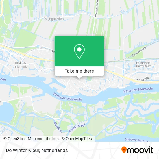 De Winter Kleur map