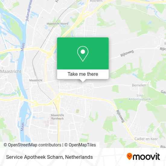 Service Apotheek Scharn map