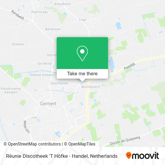 Rëunie Discotheek 'T Hôfke - Handel map