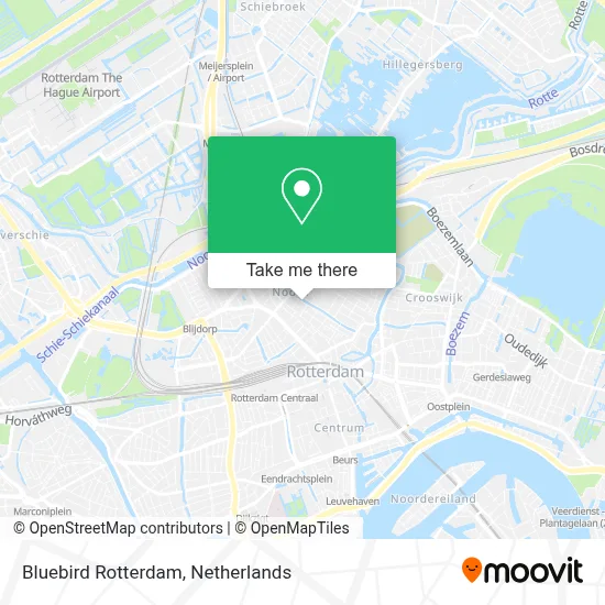 Bluebird Rotterdam Karte