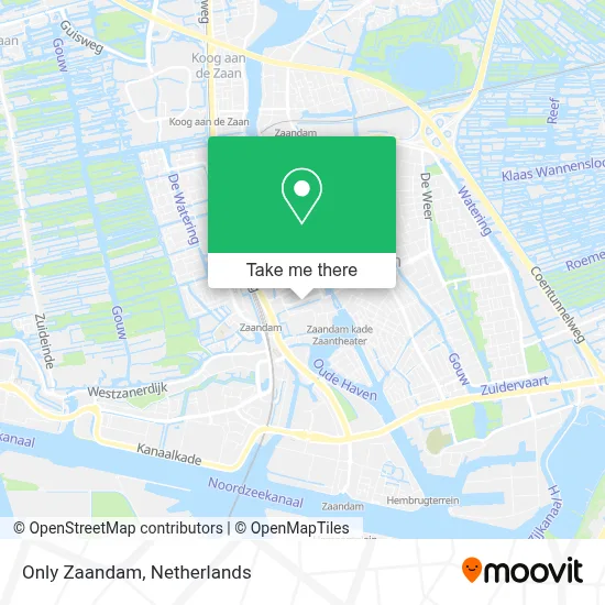 Only Zaandam map