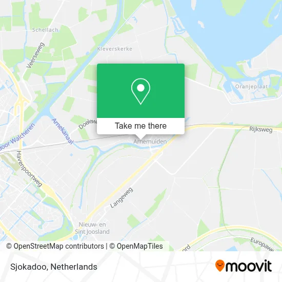 Sjokadoo map