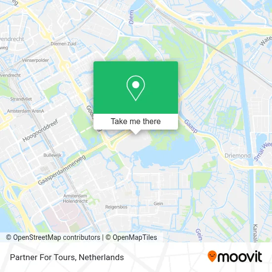 Partner For Tours map