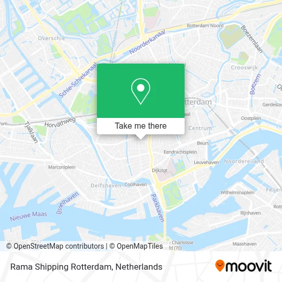 Rama Shipping Rotterdam map