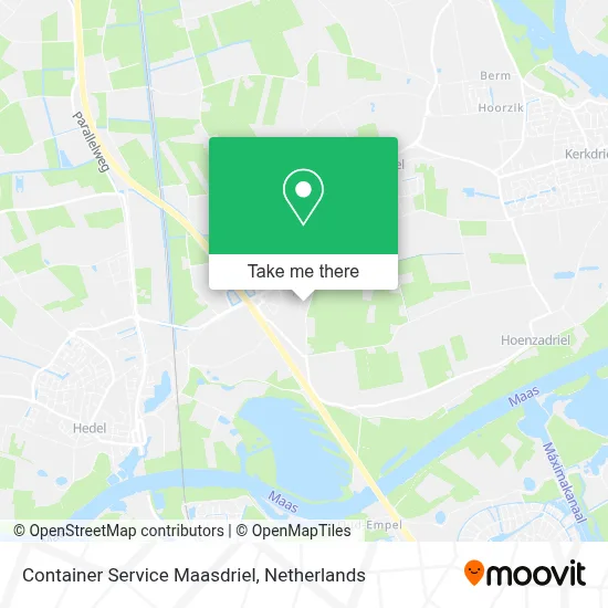 Container Service Maasdriel Karte