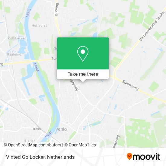 Vinted Go Locker map