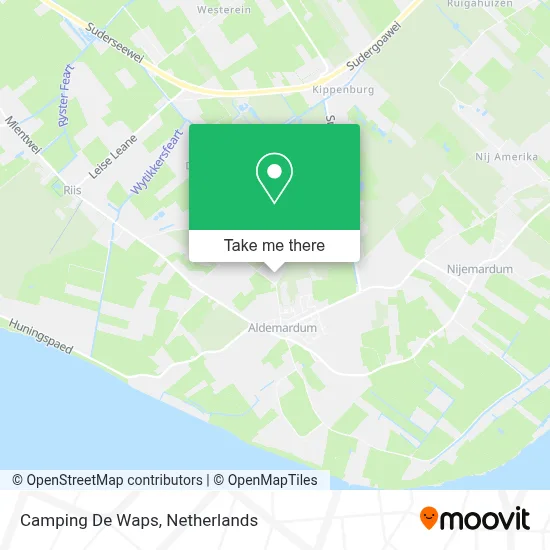 Camping De Waps map