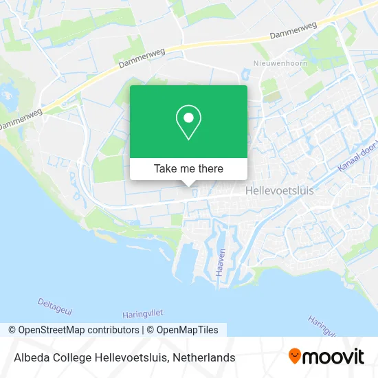 Albeda College Hellevoetsluis map