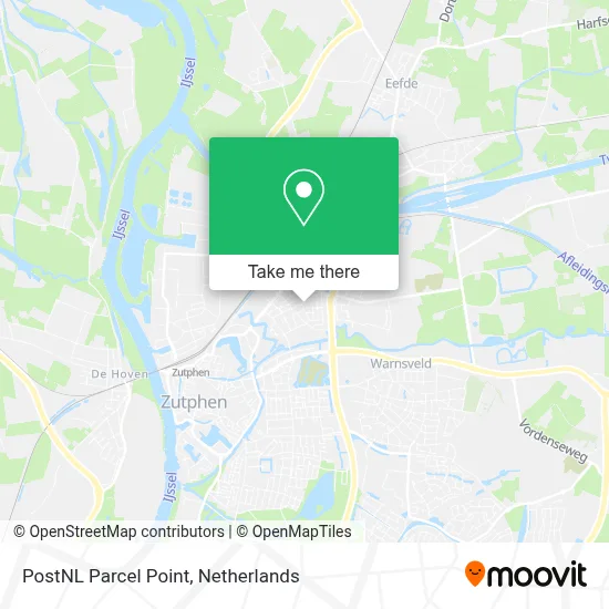 Postnl Pakketpunt map