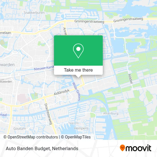 Auto Banden Budget map
