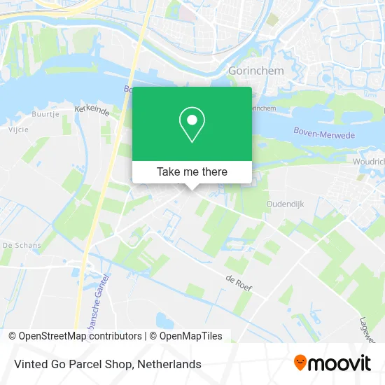 Vinted Go Parcel Shop Karte