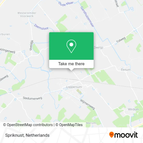 Spriknust map