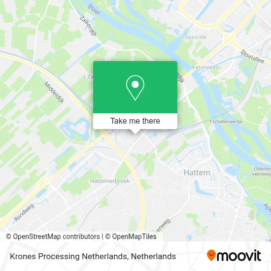 Krones Processing Netherlands map