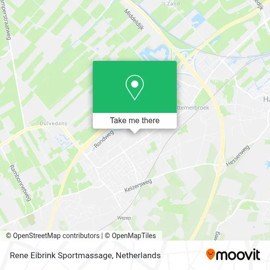 Rene Eibrink Sportmassage map