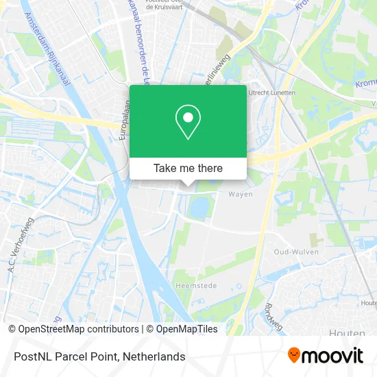 Postnl Pakketpunt map