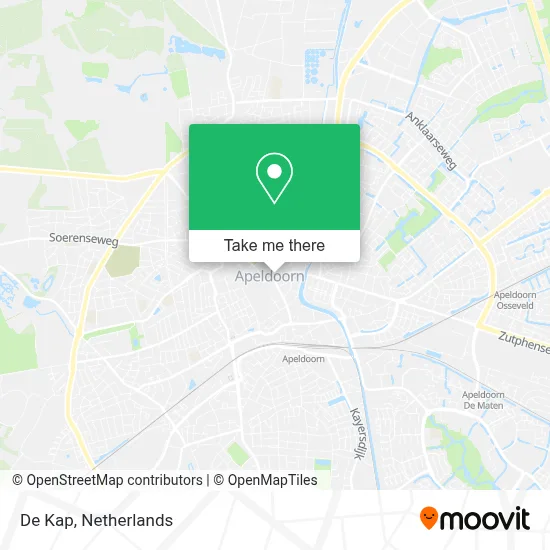 De Kap map