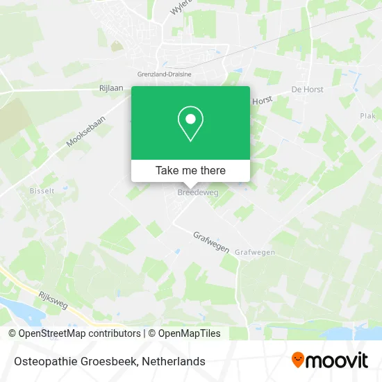 Osteopathie Groesbeek map