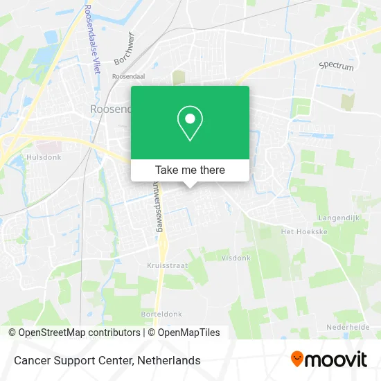 Cancer Support Center map